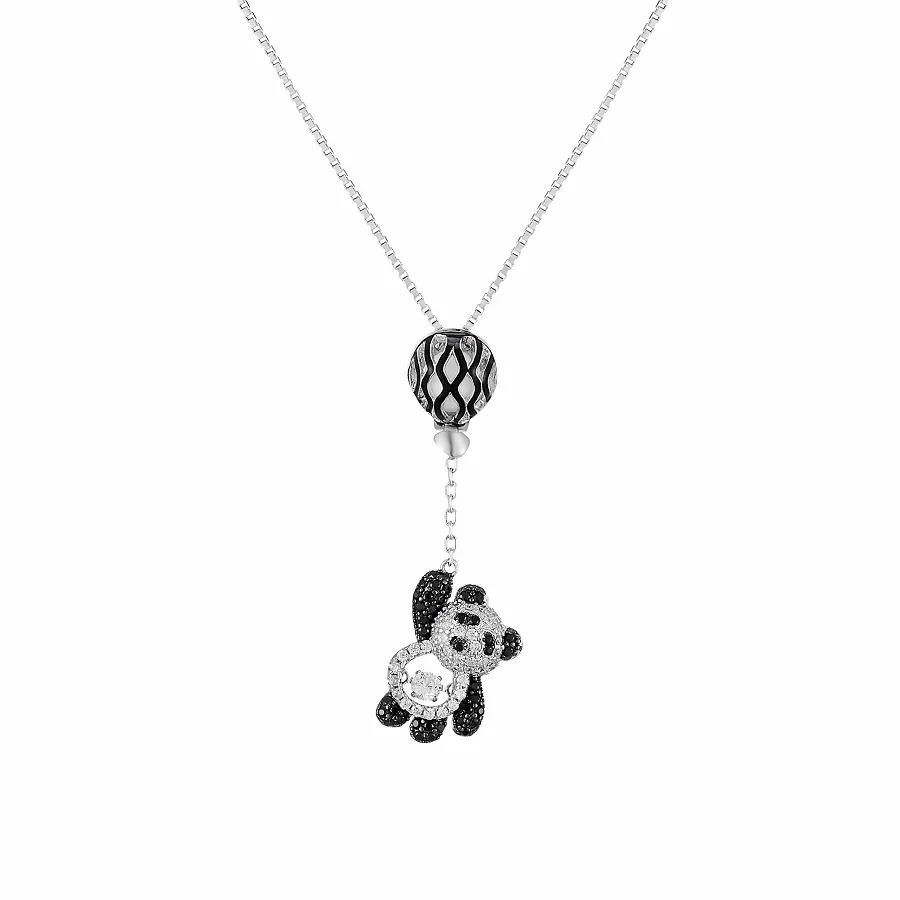 

Essential Oil Aromatherapy Diffuser Jewelry Woman Fashion Panda Jewelry Necklace