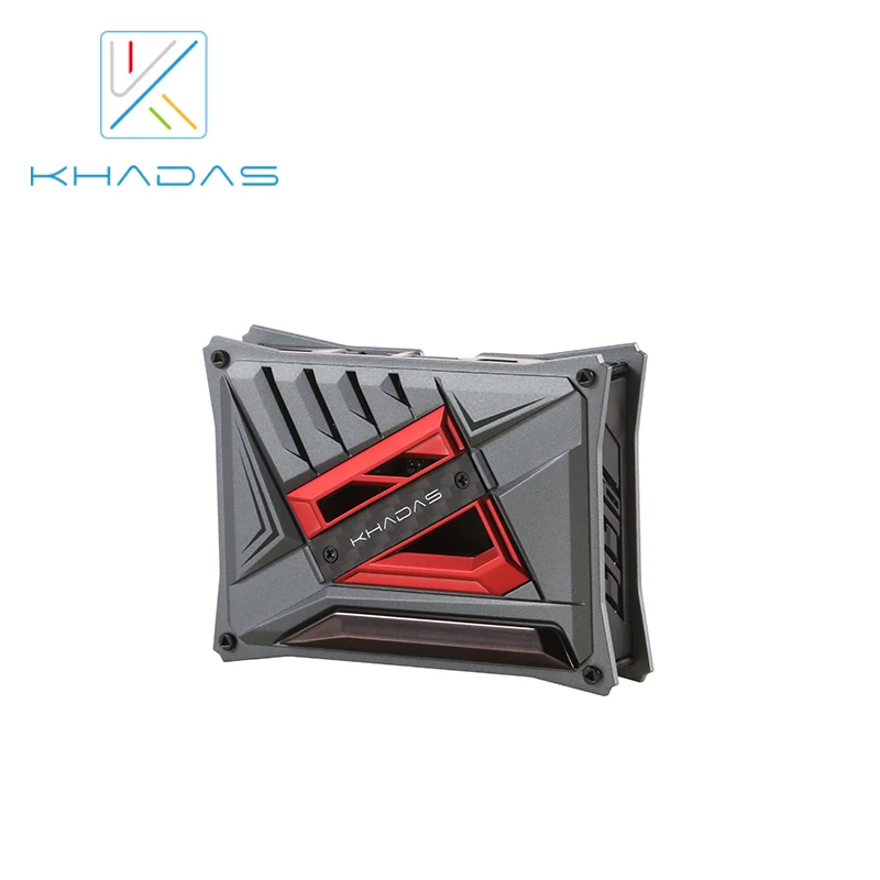 Khadas-capa Faça Você Mesmo para V26 Sbc Series Vermelho Roxo Transparente com Placa de Metal - Imagem 5