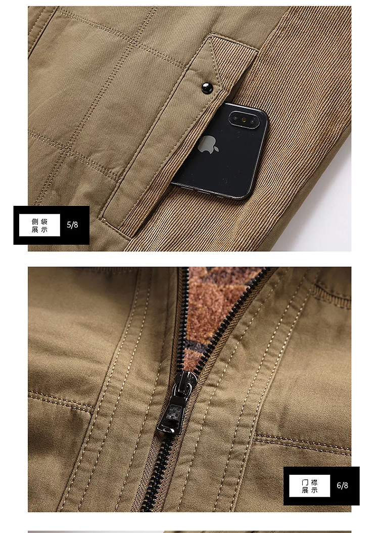 AliExpress осень и Новинка зимы Стиль среднего возраста мужская куртка свободные Повседневное мужская куртка для женщин среднего возраста одежда Daddy