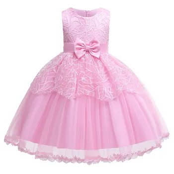 

High Quality Baby Lace Princess Wedding Dresses for Girl Elegant Birthday Party Dress Baby Girl's Christmas Clothes Long Dress