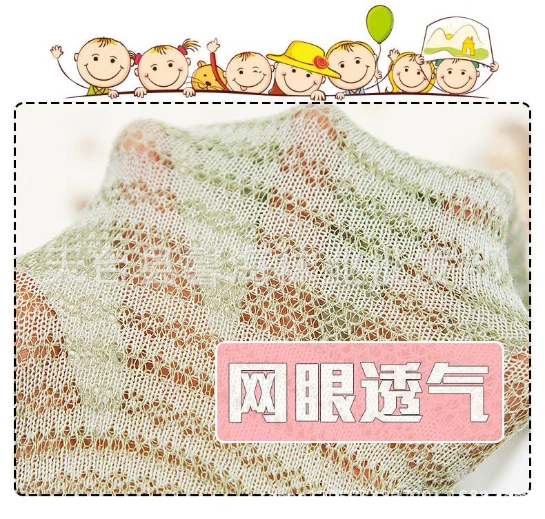 Весенне-летняя тонкая пижама из чистого хлопка для новорожденных, Пижама детская, носки для малышей, сетчатая, с большой подошвой