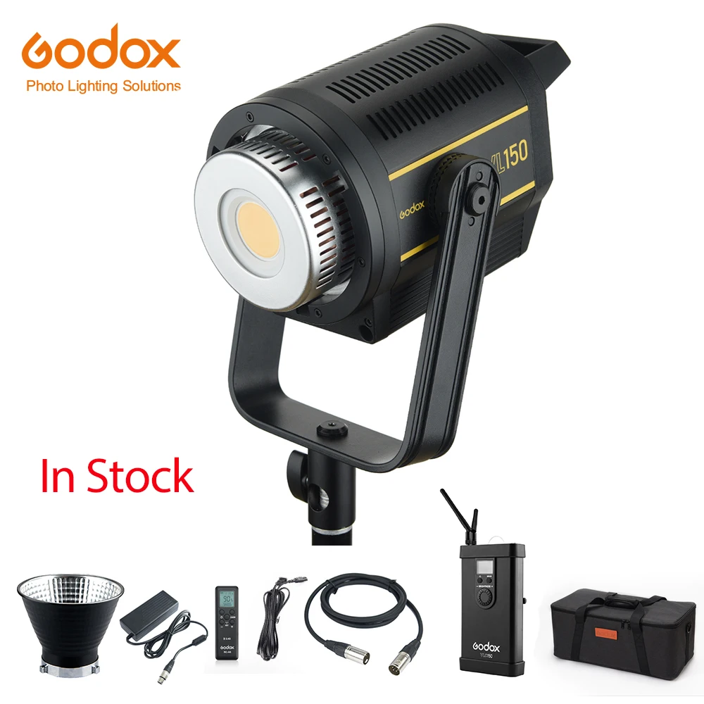 В наличии Godox VL150 VL 150 150W 5600K белая версия светодиодная лампа для видеосъемки с