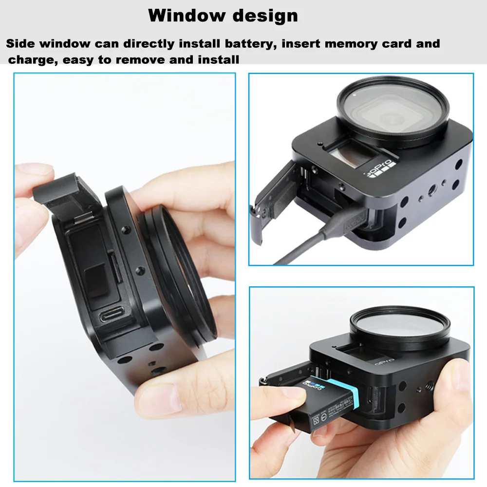 E7862-Aluminum Alloy Case for Gopro 8-5