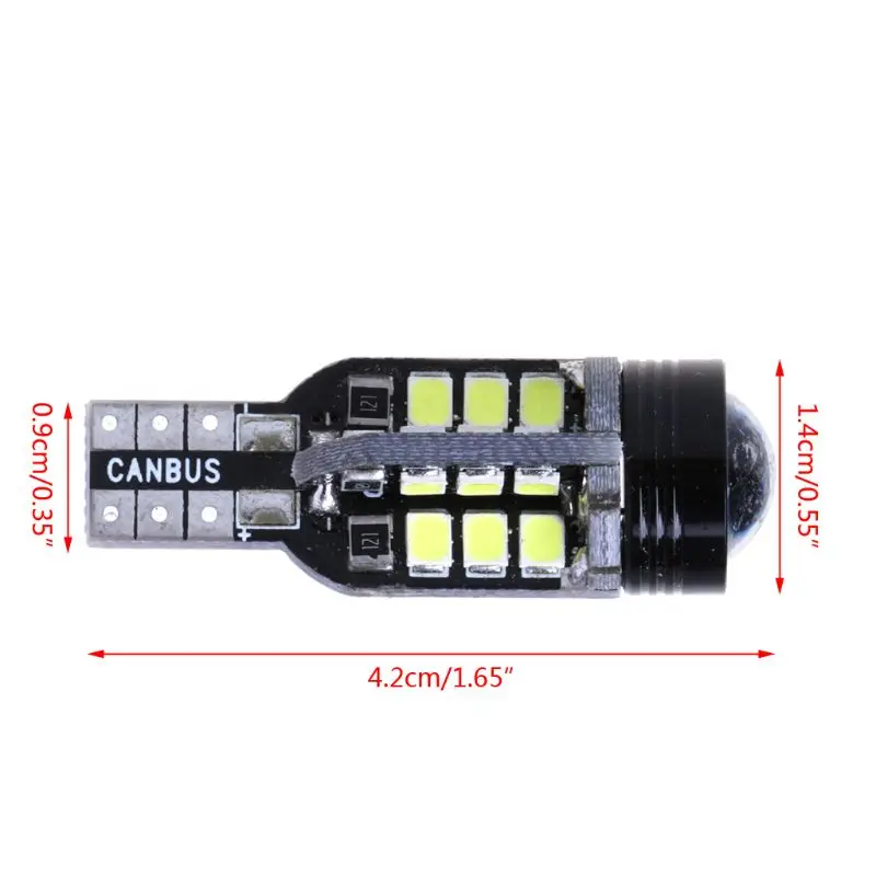 1 шт. Супер Белый светодиодный T15 921 2835 24-SMD W16W Клин резервный обратный свет