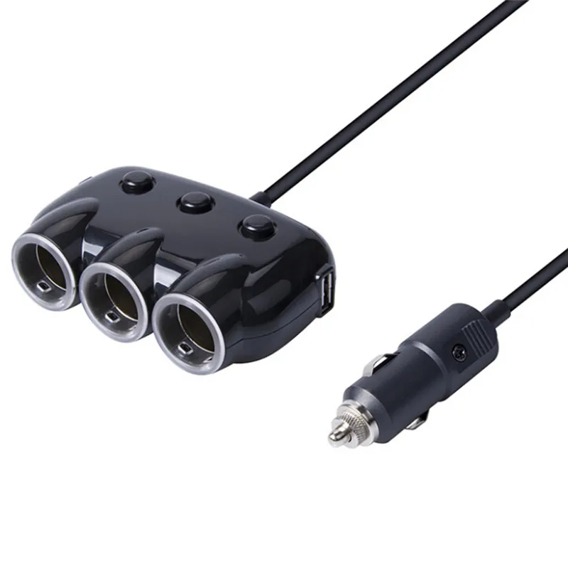 3 Way 2 USB 3.1A порт адаптер Автомобильное зарядное устройство разветвитель прикуривателя разъем питания