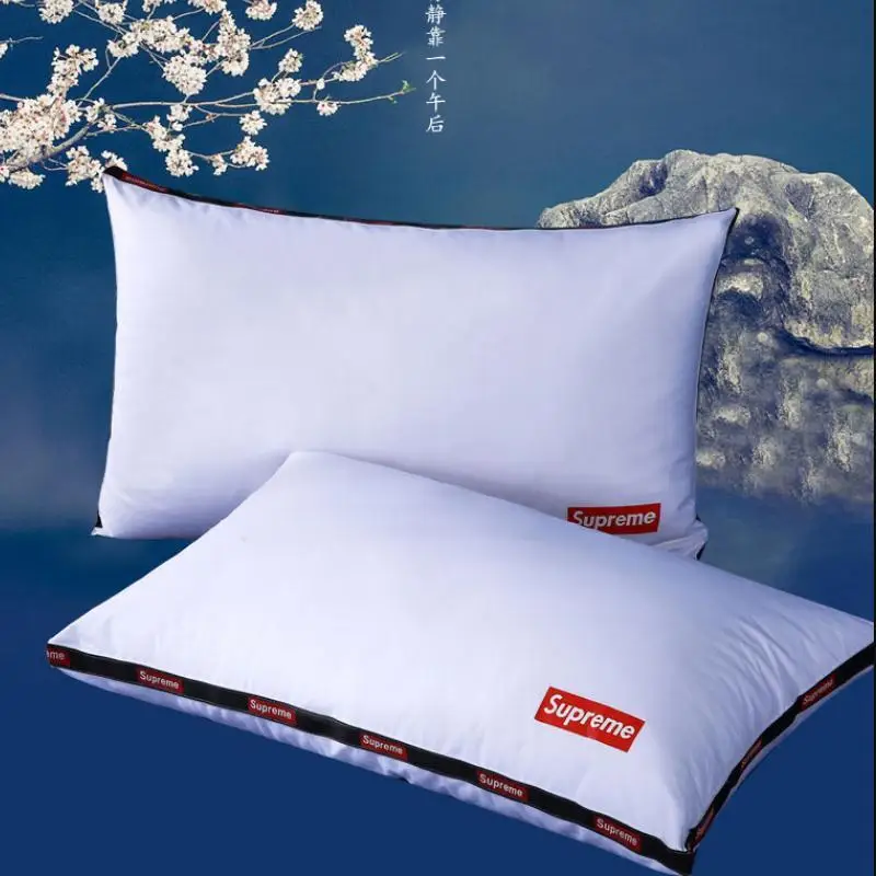 Новая подушка из чистого хлопка для мытья, удобная подушка для отеля 48*74