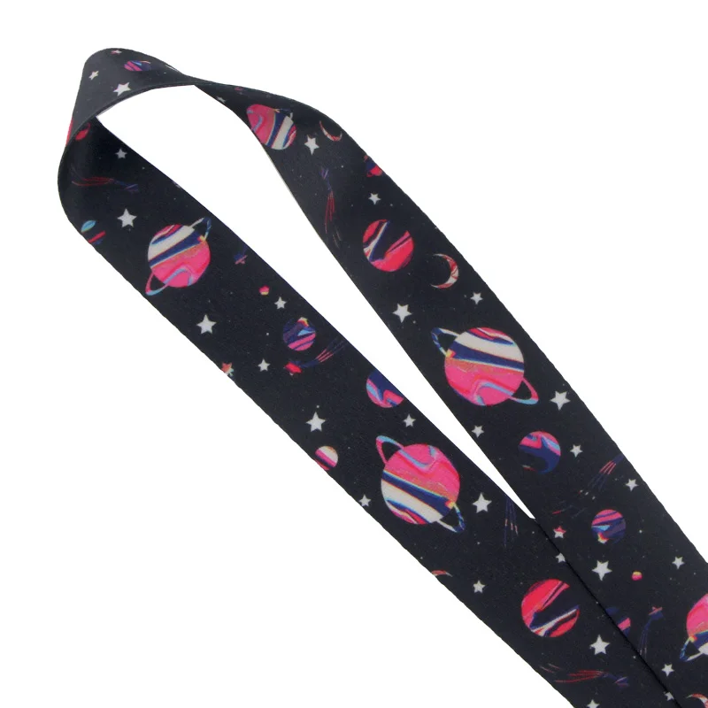 PC242 планета, звезда Lanyards держатель удостоверения личности Брелок ID карта Пропуск Тренажерный зал Мобильная лента-держатель для бейджей держатель ключа