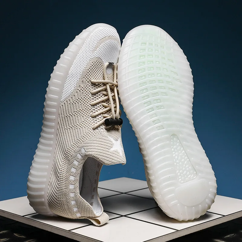 

Summer Breathable Fly Woven MEN'S SHOES Mesh Shoes Casual Shoes Korean-style Thin Sports Mesh 2019 Trend New Style Fashion Shoe