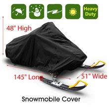 Водонепроницаемый чехол для снегохода 145 дюймов для наружного лыжного трейлерного хранения Анти-УФ другие аксессуары для транспортных средств запчасти
