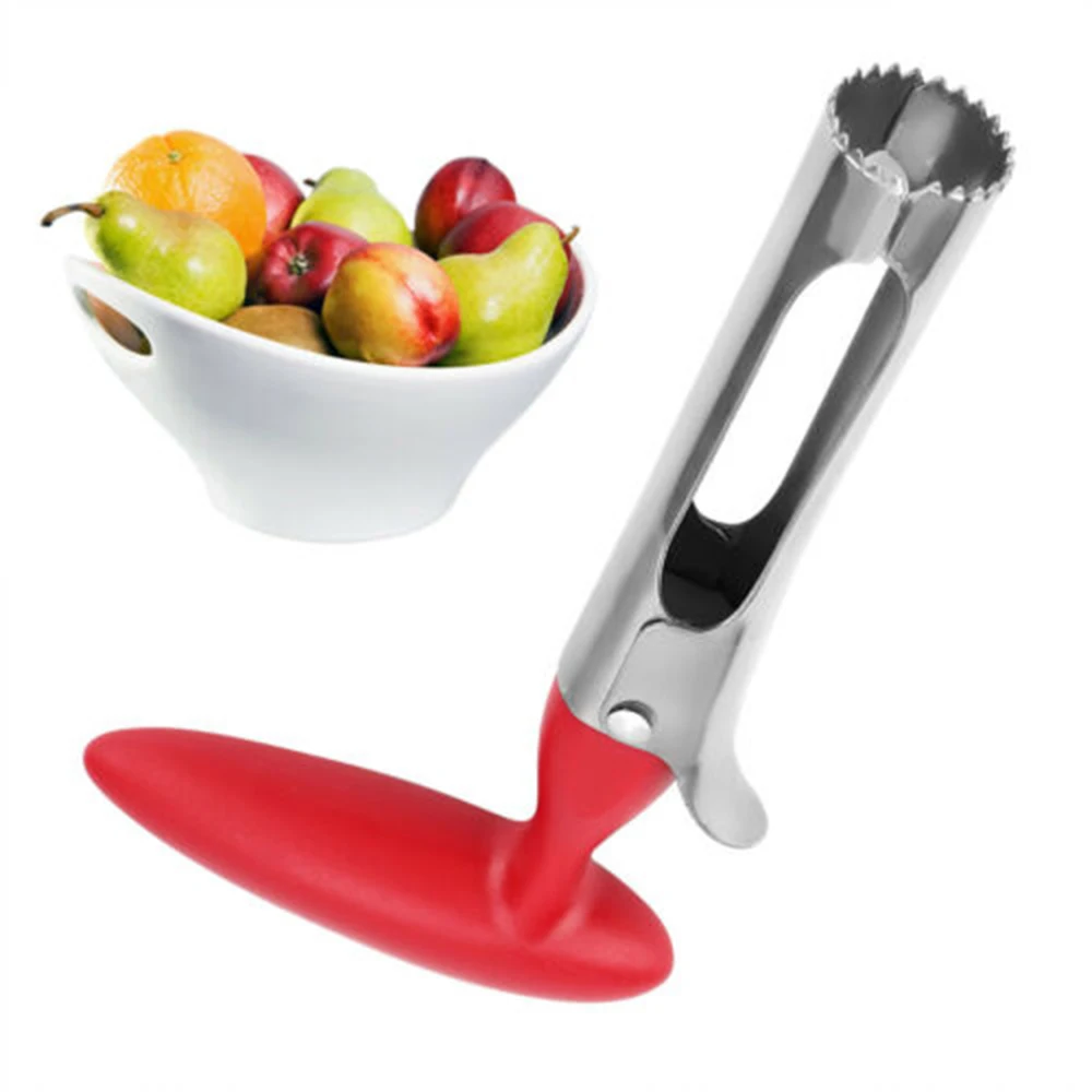 New Kitchen Stainless Steel Twist Core Seed Remover Fruit Pear Apple Corer Tools