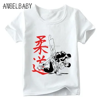 

Hot Sale Children Judo Print T shirt Summer Fashion Baby Boys/Girls Top O-Neck Short Sleeve T shirts Kids Casual Clothes