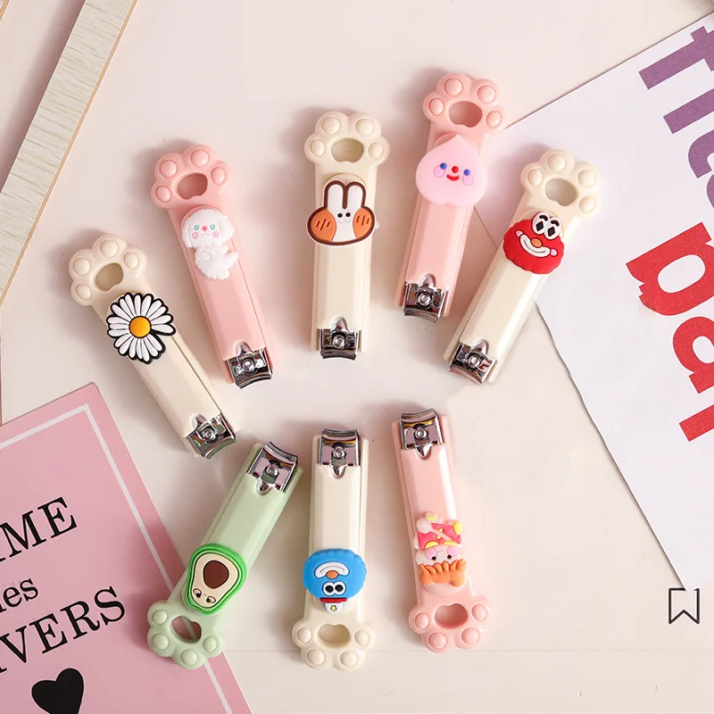 

5 Pcs Nail Clippers Kids/Adult Nail Cartoon Clipper Animal Finger Trimmer Scissors For Sharp Toenail & Fingernail Clippers PV43