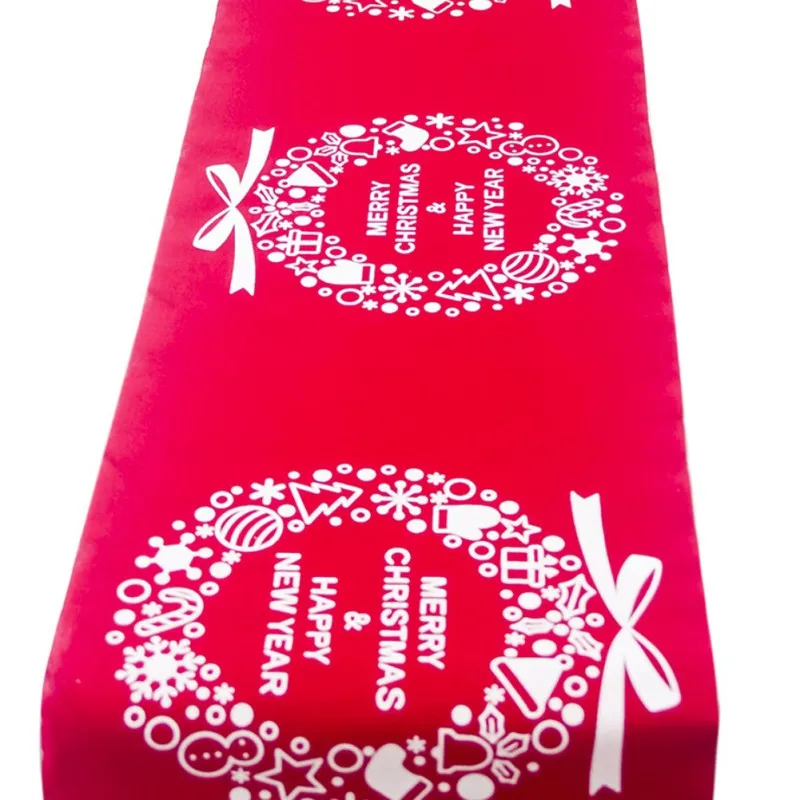 

Christmas Tablecloth Xmas Elk New Year Table Runners Party Dinner Table Decoration for home Table Cover Party Supplies
