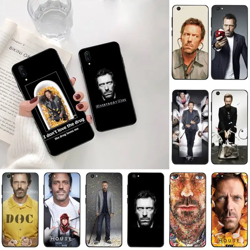 YJZFDYRM Dr House Hugh Laurie таблетки Bling Cute чехол для телефона Vivo Y91c Y17 Y51 Y67 Y55 Y93 Y81S Y19 V17 vivo s5 |