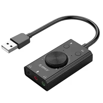 

USB Sound Card External Notebook Desktop Computer Free Drive External Headphone Interface Converter