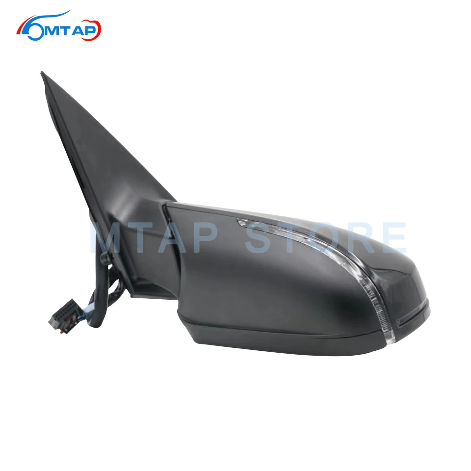 Exterior Outer Rearview Side Mirror Assy 6Pins 8Pins For Audi For A4 A4L B8 2013 Led Lamp Heating Elecric Fodling