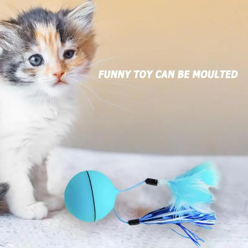Игрушка для кошек USB Электрический светодиодный светящийся шар, дразнящие игрушки дл животных для кошек, котят, интерактивная обучающая игрушка, продукт для домашних животных