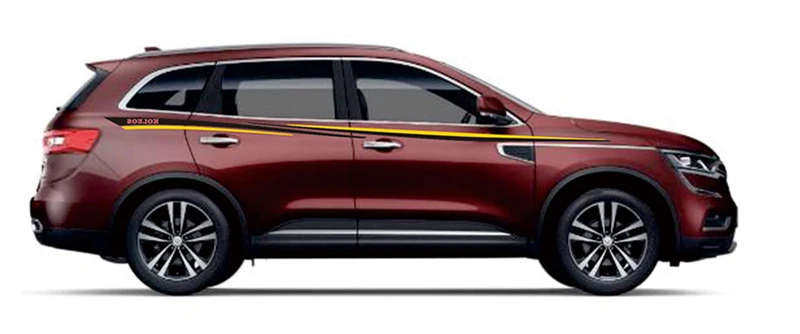 Спортивные полосатые автомобильные наклейки для Renault Captur Koleos Mark Levinson, автомобильные двухсторонние спортивные автомобильные наклейки
