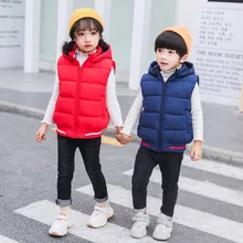 Детский жилет, осенне-зимний теплый детский жилет для мужчин и женщин, бархатный жилет для детского сада, Customiz