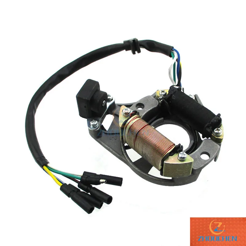 Статор Магнето Пластина для 70cc 90cc 110cc 125cc с воздушным охлаждением 4 тактный электрический запуск двигателя ATV Go Kart Pit Dirt Bike