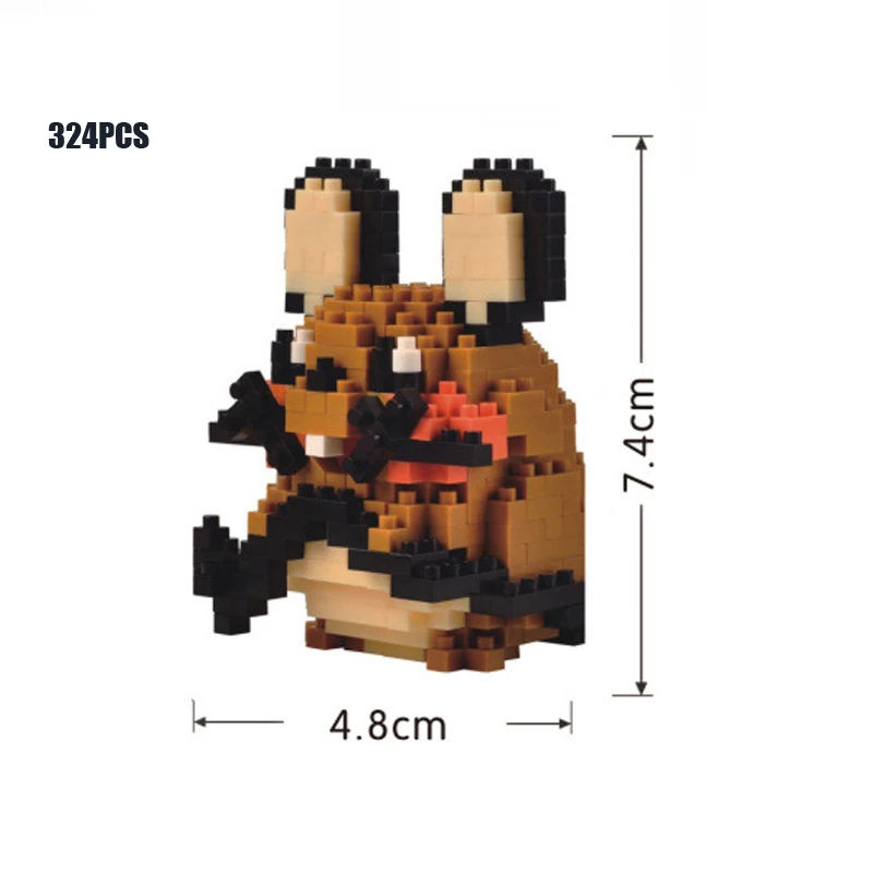 Мультфильм игра poke XY& Z микро алмазный блок Croagunk Froakie Dedenne Chespin Raichu Fennekin Growlithe nanobricks игрушки - Цвет: Dedenne