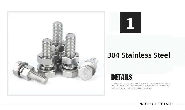 304 Flat hex head self tapping detail 3