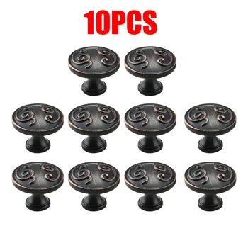 

10Pcs Modern Round Cabinet Knob Drawer Pulls Knobs Cabinet Handles Hardware For Kitchen Cabinet New