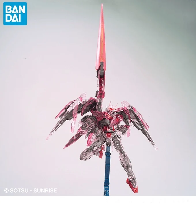 BANDAI GUNDAM MG 1/100 TRANS-AM RAISER прозрачный цвет OOR 00R Gundam Модель Детская сборка робот аниме