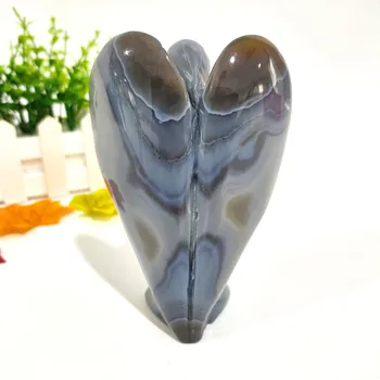 

Hand Carved Exquisite Natural Agate Crystal Big Angel ZJP