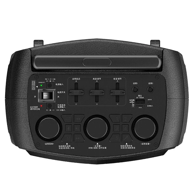 T50 Bluetooth тележка динамик s большой объем аудио домашние вечерние сабвуфер открытый мобильный динамик поддержка беспроводной микрофон