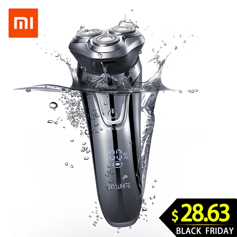 Xiaomi Soocas SO WHITE электробритва Мужская моющаяся USB перезаряжаемая Беспроводная 3D