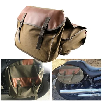 

Saddle Bag Universal Motorcycle Saddle Kit Driving Motorcycle Bag Canvas Bags B88