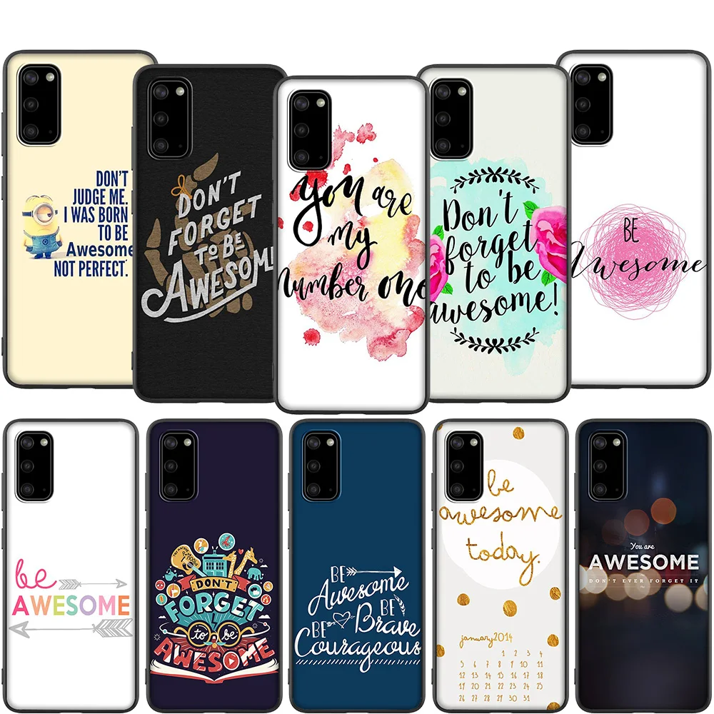 Прозрачный мягкий чехол Lavaza BE Amazing для Samsung Note A3 A5 A6 A7 A8 A9 A10s A20s A30s A40s A50s 10 A70 8 9 J6 Plus |