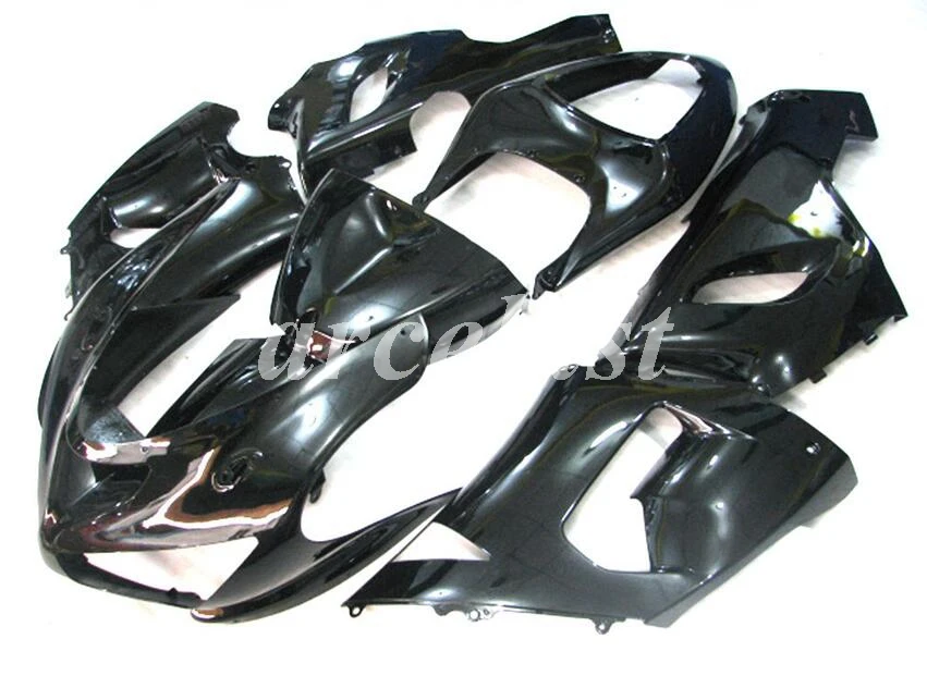 ABS Обтекатели комплект подходит для kawasaki Ninja ZX6R 636 2005 2006 6R 05 06 ZX-6R Обтекатель Набор все черные глянцевые