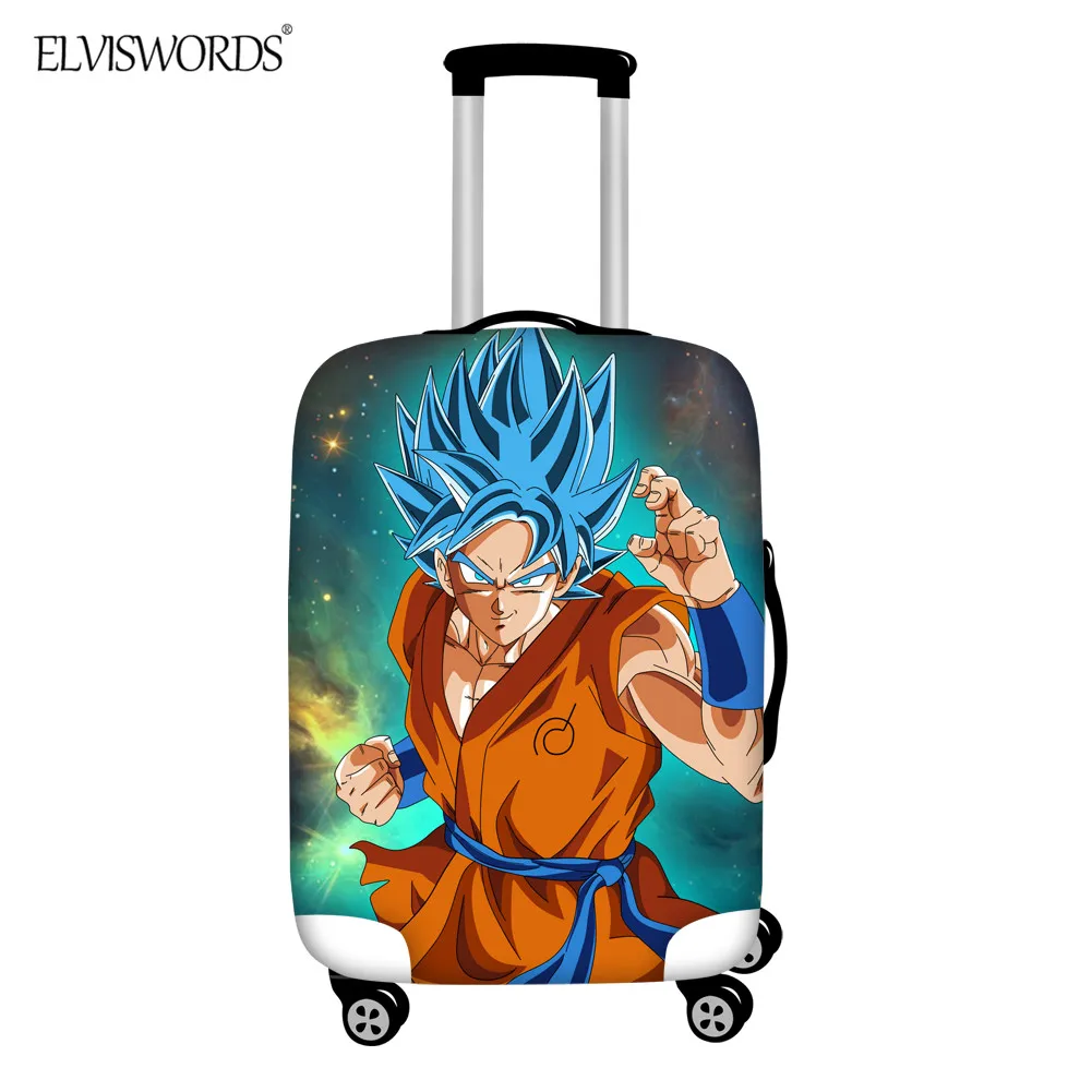 Чехол ELVISWORDS Dragon Ball для багажа 1"-32" Сумка для путешествий защитные чехлы Дорожный чемодан на колесиках протектор стрейч