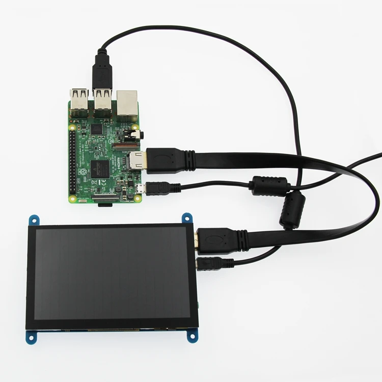  EQV 5 inch Portable Monitor HDMI 800 x 480 Capacitive Touch Screen LCD Display for Raspberry Pi 4 3