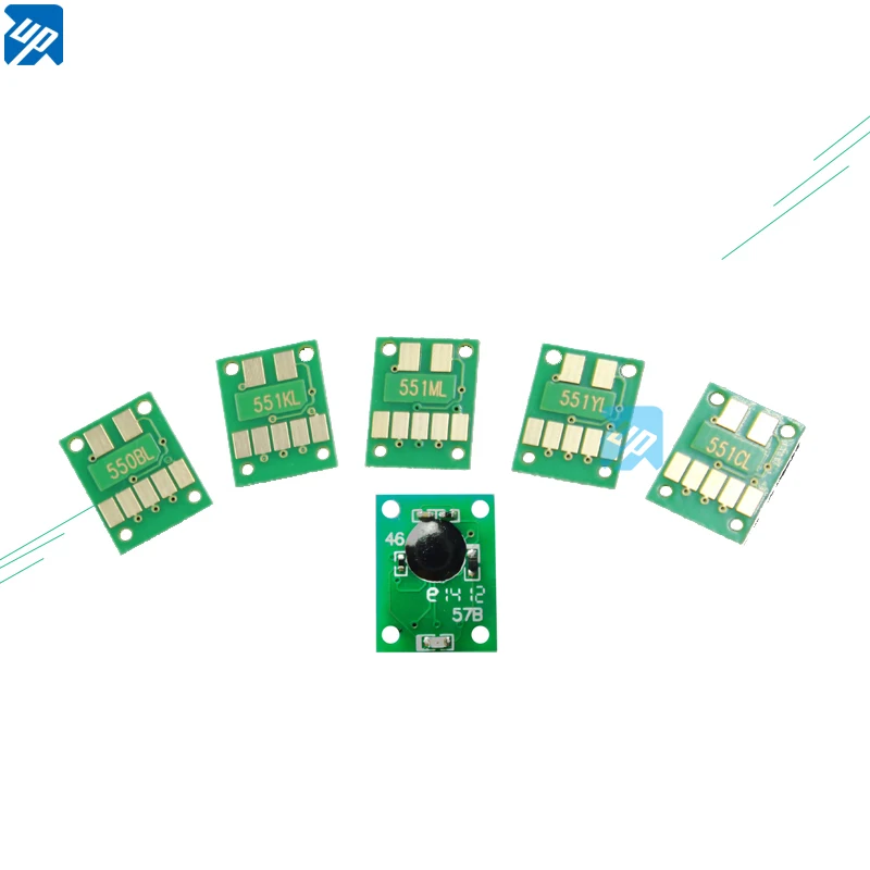 6PCS ARC CHIPS  For CANON MG6350 MG7150 iP8750 MG7550 pgi 550 auto reset chip PGI-550 CLI551 pgi550