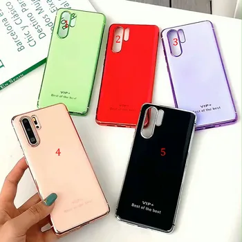 

50pcs/lot For Huawei P30 Lite Ultra Thin Chromed Solid color Pone Case For Huawei P30 Pro