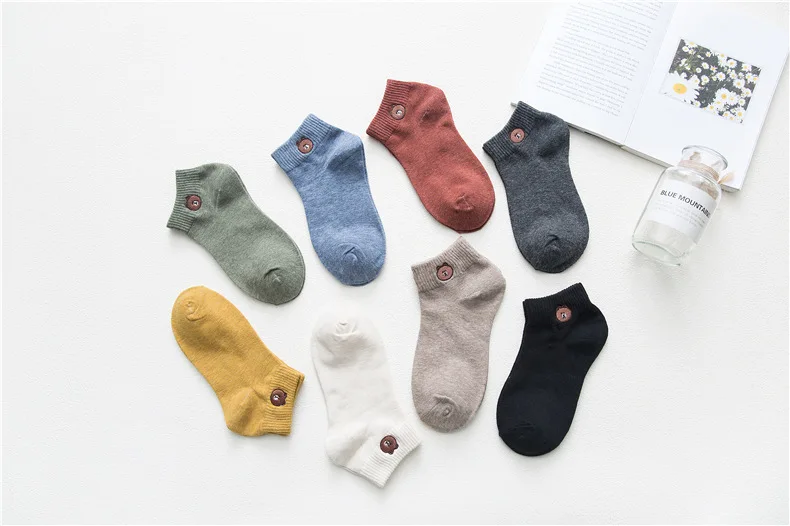 Socks Women's Spring And Summer New Style No-show Socks WOMEN'S Socks Comfortable Breathable Colorful String Bear No-show Socks