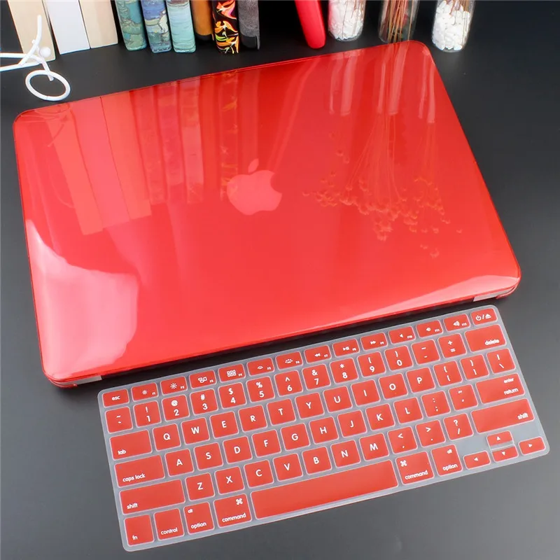 Кристальный \ матовый чехол для Macbook Air Pro retina 11 12 13 15 дюймов чехол для ноутбука для нового Mac book Pro 13,3 16 дюймов A2141 A1932 A2159 - Цвет: Crystal red