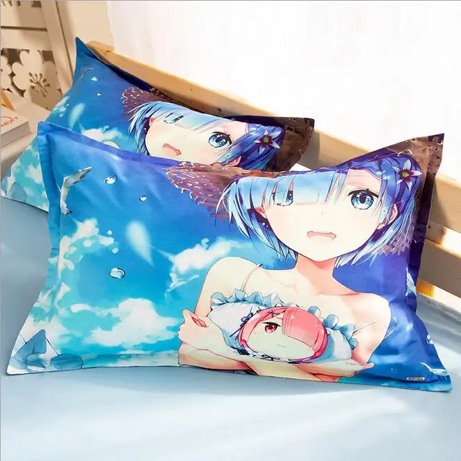 Fate Stay Night Hatsune Miku Rem наволочка с аниме 48*74 см