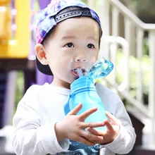 350 мл питьевой подарок Дети Спорт на открытом воздухе милые мальчики девочки с соломинкой портативный школьный сок мультфильм студенческая чашка, бутылка для воды