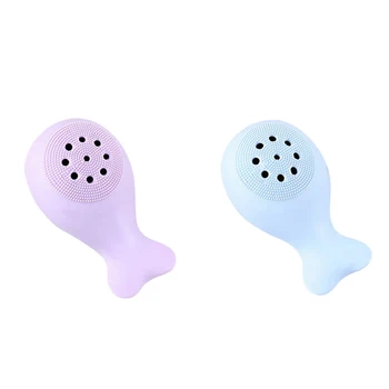 

Grade Silica Gel Baby Whale Cleanser Brush Silicone Whale Face Scrub Scrub Facial Scrub Brush