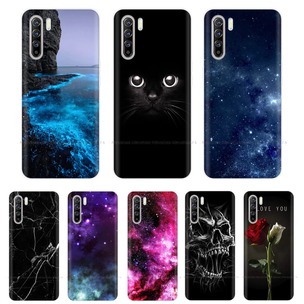 Чехол для OPPO Reno3 Прозрачный бампер из ТПУ мягкий чехол телефона Pro Reno 3 молодежный