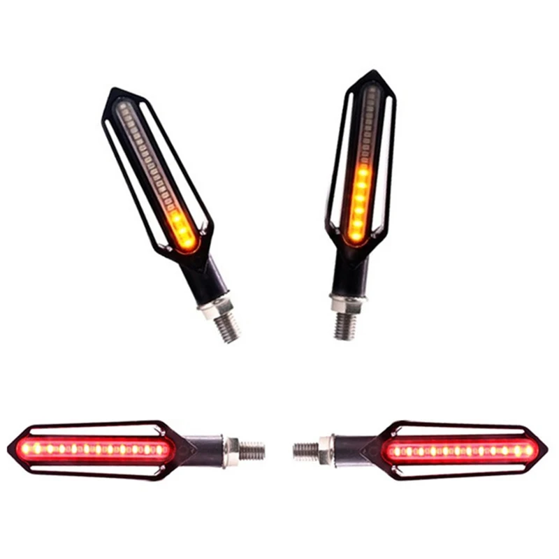 

NEW-Motorcycle Turn Signals Flowing Water Tail Light Motorcycles Flashing Motorcycle Turn Signal Indicato