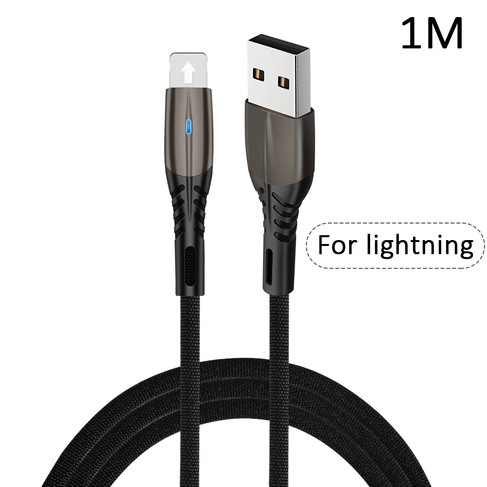 LT-Black Высокоскоростной зарядный кабель type C Micro USB кабель Telefono Быстрая зарядка kabel Быстрая зарядка строка данных для iOS X XS Max XR 11 Pro - Цвет: LT-Black