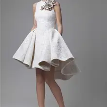 Hi Low мусульманские Вечерние платья, бальное платье, воротник Hig, кружевные цветы, короткие, исламский Дубай, саудовская Арабская, длинное, официальное, вечернее платье