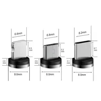 9 шт., преобразователь, зарядный кабель, адаптер для мобильного телефона, вращение на 360 градусов, магнитные наконечники, запасные части, простота в эксплуатации, прочный — изображение 4