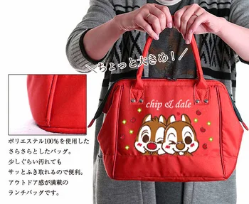 

Totoro Squirrel Fashion Portable Lunch Bags Oxford Cartoon Picnic Bag Food Box Tote Storage keep warm Women Girls NEW