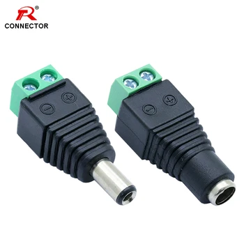 

2pcs/1pair 2Poles 5.5x2.5 mm DC Balun Plug&Jack Adapter Free Soldering Connector Balun DC Plug&Socket Combo